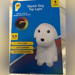 NIB- relaxing Color-Changing LED Dog 
Children’s Night light
8 changing color